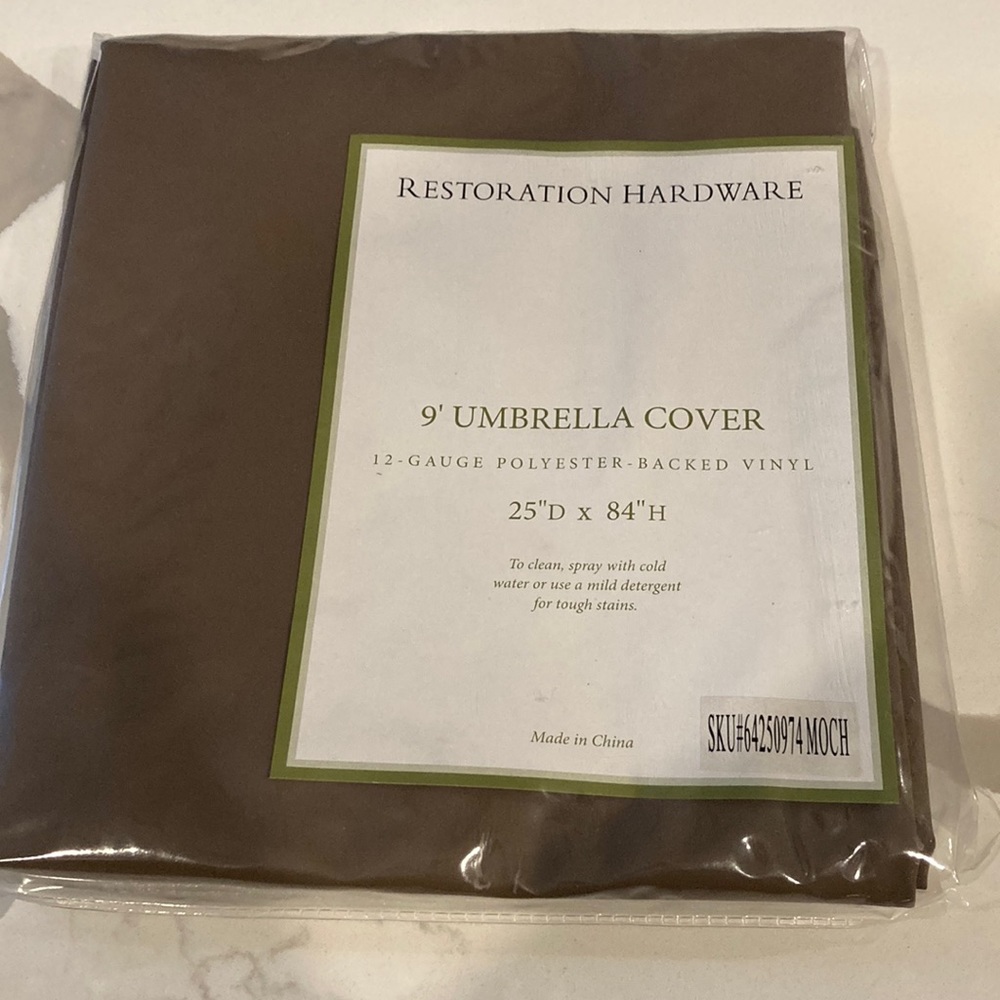 Restoration Hardware outdoor umbrella cover